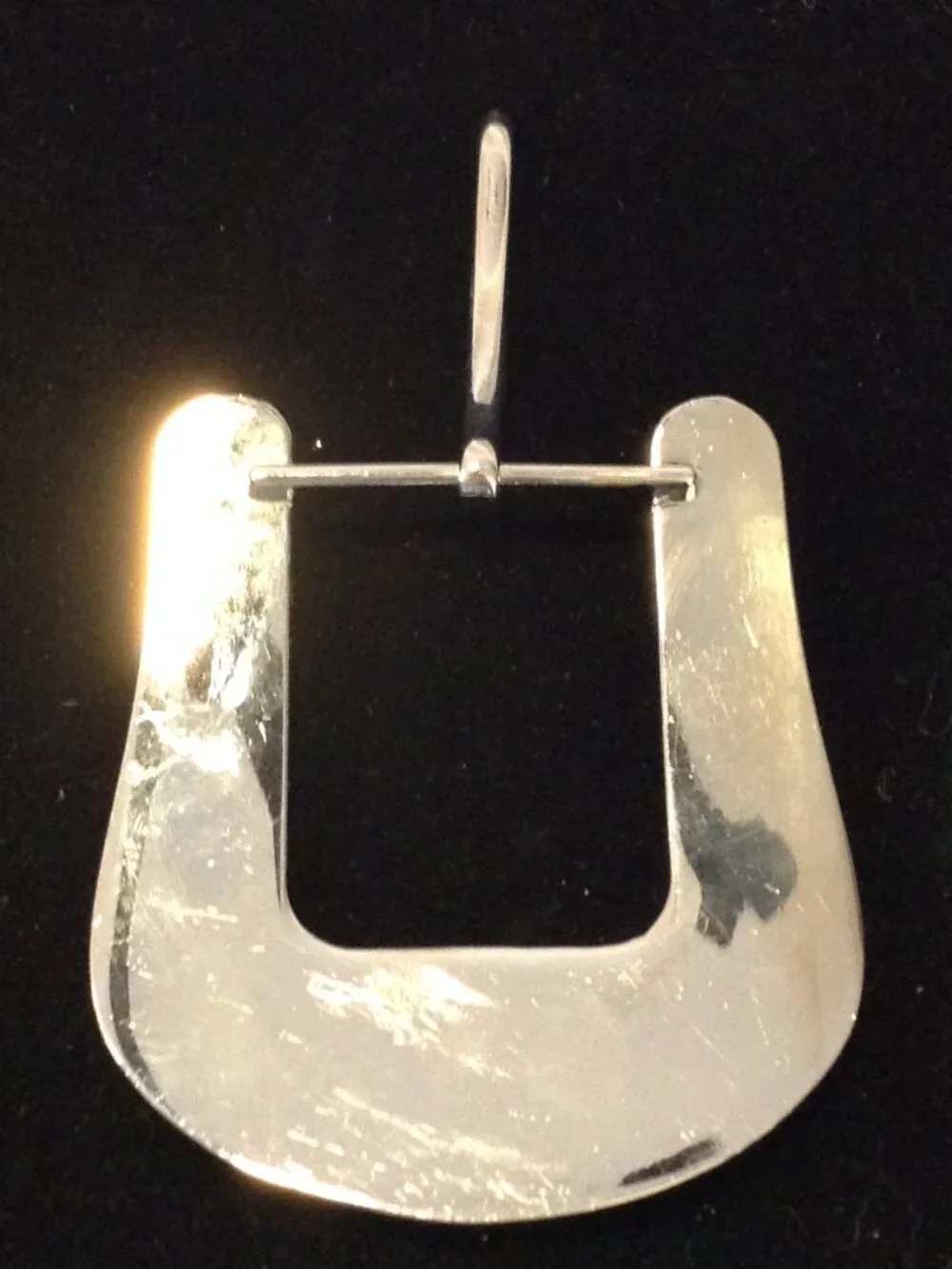 VTG Horseshoe shaped Montana Silversmith Belt Buckle Rhinestones Cowboy Chic - Picture 4 of 5